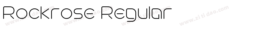Rockrose Regular字体转换